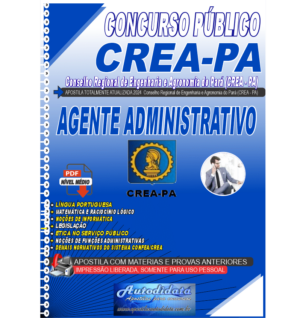Apostila digital concurso do CREA-PA 2024 - Agente Administrativo