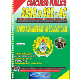 Apostila impressa concurso da SEDUC-ACRE 2024 – Apoio Administrativo Escolar