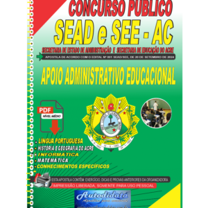 Apostila digital concurso da SEDUC-ACRE 2024 - Apoio Administrativo Escolar