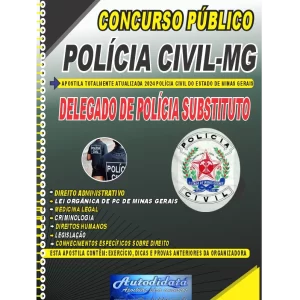Apostila digital concurso PC-MG 2024 – Delegado de Polícia Substituto