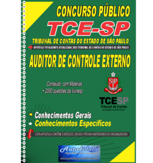 Apostila impressa concurso Tribunal de Contas do Estado de São Paulo TCESP Auditor de Controle Externo