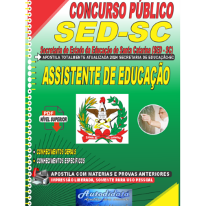 Apostila concurso da SED-SC 2024 - Assistente De Educação