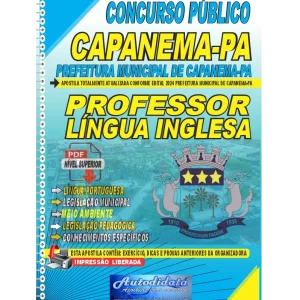Apostila digital concurso da Prefeitura de Capanema-PA 2024 - PROFESSOR DE LÍNGUA INGLESA