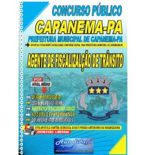 Apostila digital concurso da Prefeitura de Capanema-PA 2024 - AGENTE DE FISCALIZAÇÃO DE TRÂNSITO