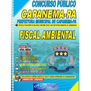 Apostila digital concurso da Prefeitura de Capanema-PA 2024 - FISCAL AMBIENTAL