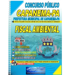 Apostila digital concurso da Prefeitura de Capanema-PA 2024 - FISCAL AMBIENTAL