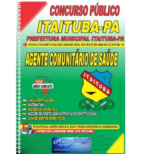 Apostila Digital Concurso Prefeitura de Itaituba - PA 2024 Agente Comunitário de Saúde