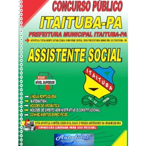 Apostila Digital Concurso Prefeitura de Itaituba - PA 2024 Assistente Social