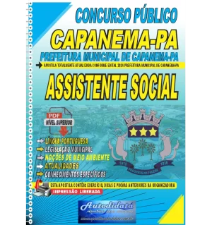 Apostila digital concurso da Prefeitura de Capanema-PA 2024 - Assistente Social