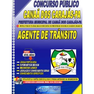 Apostila Digital Concurso Prefeitura de Canaã dos Carajás - PA 2024 Agente de Trânsito