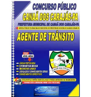 Apostila Digital Concurso Prefeitura de Canaã dos Carajás - PA 2024 Agente de Trânsito