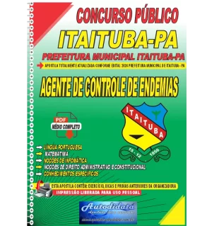 Apostila Digital Concurso Prefeitura de Itaituba - PA 2024 Agente de Combate de Endemias