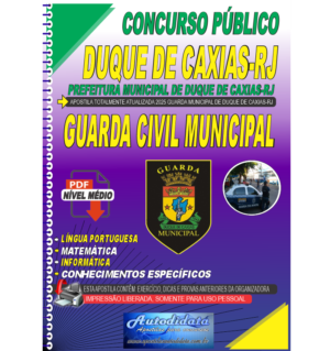 Apostila digital concurso público de Duque de Caxias-RJ 2025 – Guarda Civil Municipal