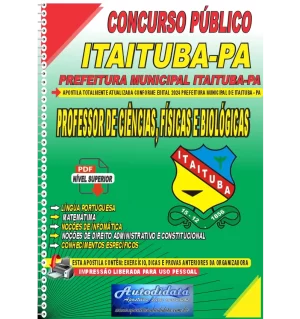 Apostila Digital Concurso Prefeitura de Itaituba - PA 2024 Professor de Ciências, Físicas e Biológicas