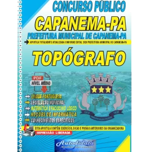 Apostila digital concurso da Prefeitura de Capanema-PA 2024 - TOPÓGRAFO