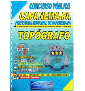 Apostila digital concurso da Prefeitura de Capanema-PA 2024 - TOPÓGRAFO