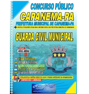 Apostila digital concurso da Prefeitura de Capanema-PA 2024 - GUARDA CIVIL MUNICIPAL