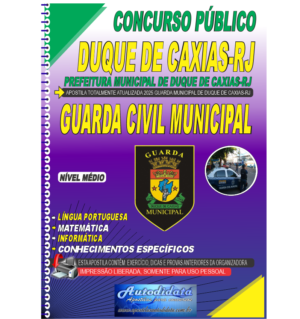 Apostila impresssa concurso público de Duque de Caxias-RJ 2025 – Guarda Civil Municipal