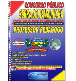 Apostila digital concurso da Prefeitura de Serra do Ramalho - BA - Professor Pedagogo