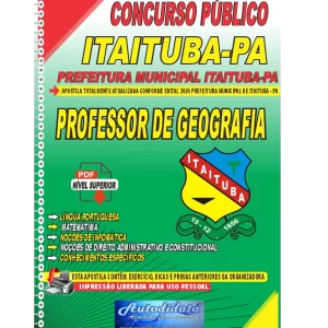 Apostila Digital Concurso Prefeitura de Itaituba - PA 2024 Professor de Geografia