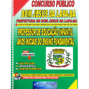 Apostila Concurso Prefeitura de Bom Jesus da Lapa - BA 2024 Professor de Educação Infantil