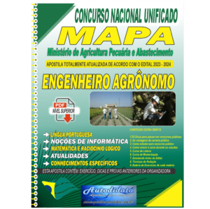 Apostila digital em PDF Concurso do Mapa – 2024 - Engenheiro Agrônomo