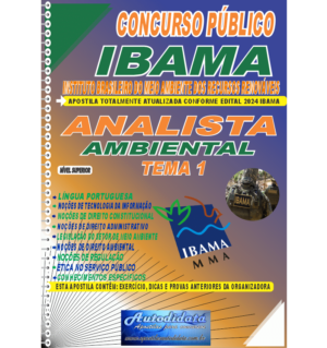 Apostila impressa concurso do IBAMA 2024 - Analista Ambiental TEMA 1