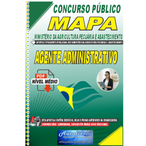 Apostila Concurso do Mapa – 2023- AGENTE ADMINISTRATIVO