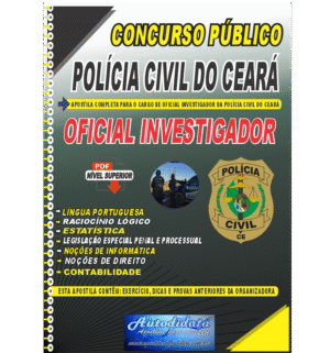 Apostila digital concurso público da Polícia Civil do Ceará 2025 – Oficial Investigador