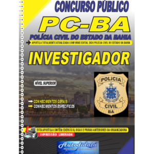 Apostila impressa concurso da PC-BA Polícia Civil da Bahia 2024 – Investigador