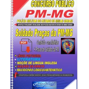 Apostila digital Concurso da PM-MG Polícia Militar de Minas Gerais 2024 - Soldado