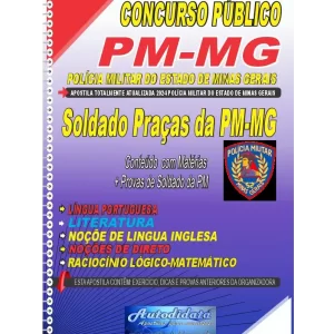 Apostila impressa Concurso da PM-MG Polícia Militar de Minas Gerais 2024 - Soldado