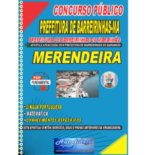 Apostila digital concurso de Barreirinhas-MA 2024 – Merendeira