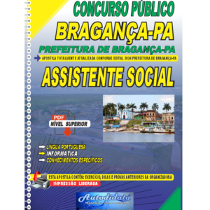 Apostila digital concurso da Prefeitura de Bragança-PA 2024 - Assistente Social