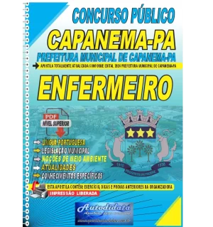 Apostila digital concurso da Prefeitura de Capanema-PA 2024 - Enfermeiro