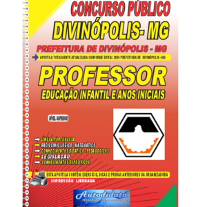 Apostila impressa concurso da Prefeitura Divinópolis MG 2024 Professor Anos Iniciais do Ensino Fundamental