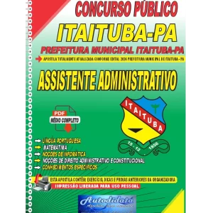 Apostila Digital Concurso Prefeitura de Itaituba - PA 2024 Assistente Administrativo