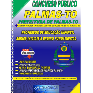 Apostila digital Prefeitura de Tocantins-TO 2024 - Professor de Educação infantil, Ensino Fundamental I e Séries Iniciais