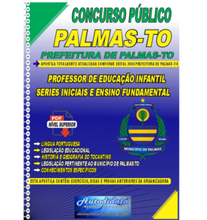Apostila digital Prefeitura de Tocantins-TO 2024 - Professor de Educação infantil, Ensino Fundamental I e Séries Iniciais
