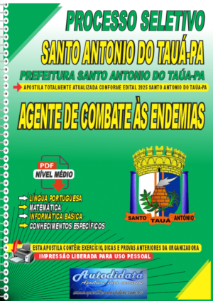 Apostila concurso de Santo Antônio do Tauá-PA 2025 - Agente de Combate às Endemias