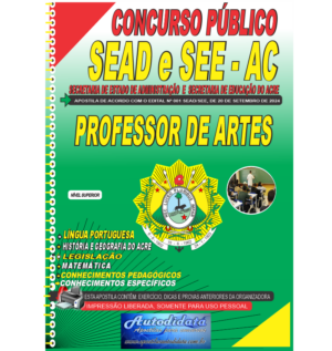 Apostila impressa concurso da SEDUC-ACRE 2024 – Professor de Artes