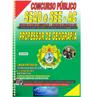 Apostila impressa concurso da SEDUC-ACRE 2024 – Professor Geografia