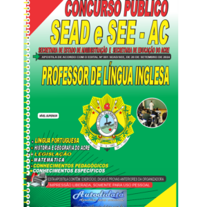Apostila impressa concurso da SEDUC-ACRE 2024 – Professor de Lingua Inglesa