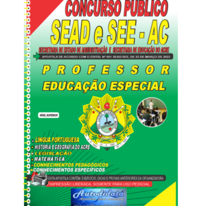 Apostila impressa concurso da SEDUC-ACRE 2024 – Professor Educação Especial