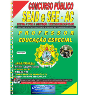 Apostila impressa concurso da SEDUC-ACRE 2024 – Professor Educação Especial