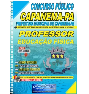 Apostila digital concurso da Prefeitura de Capanema-PA 2024 - PROFESSOR DE EDUCAÇÃO FÍSICA