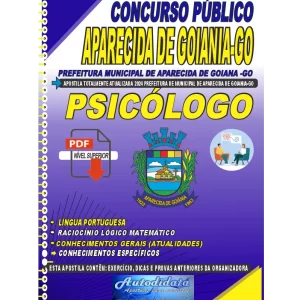 Apostila digital concurso da Prefeitura de Aparecida de Goiânia - GO 2024 - Psicólogo