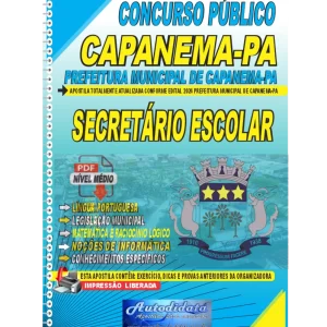 Apostila digital concurso da Prefeitura de Capanema-PA 2024 - SECRETÁRIO ESCOLAR