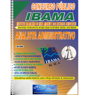 Apostila impressa concurso do IBAMA 2024 - Analista Administrativo
