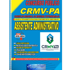 Apostila digital concurso do CRMV-PA 2025 do Pará - Assistente Administrativo